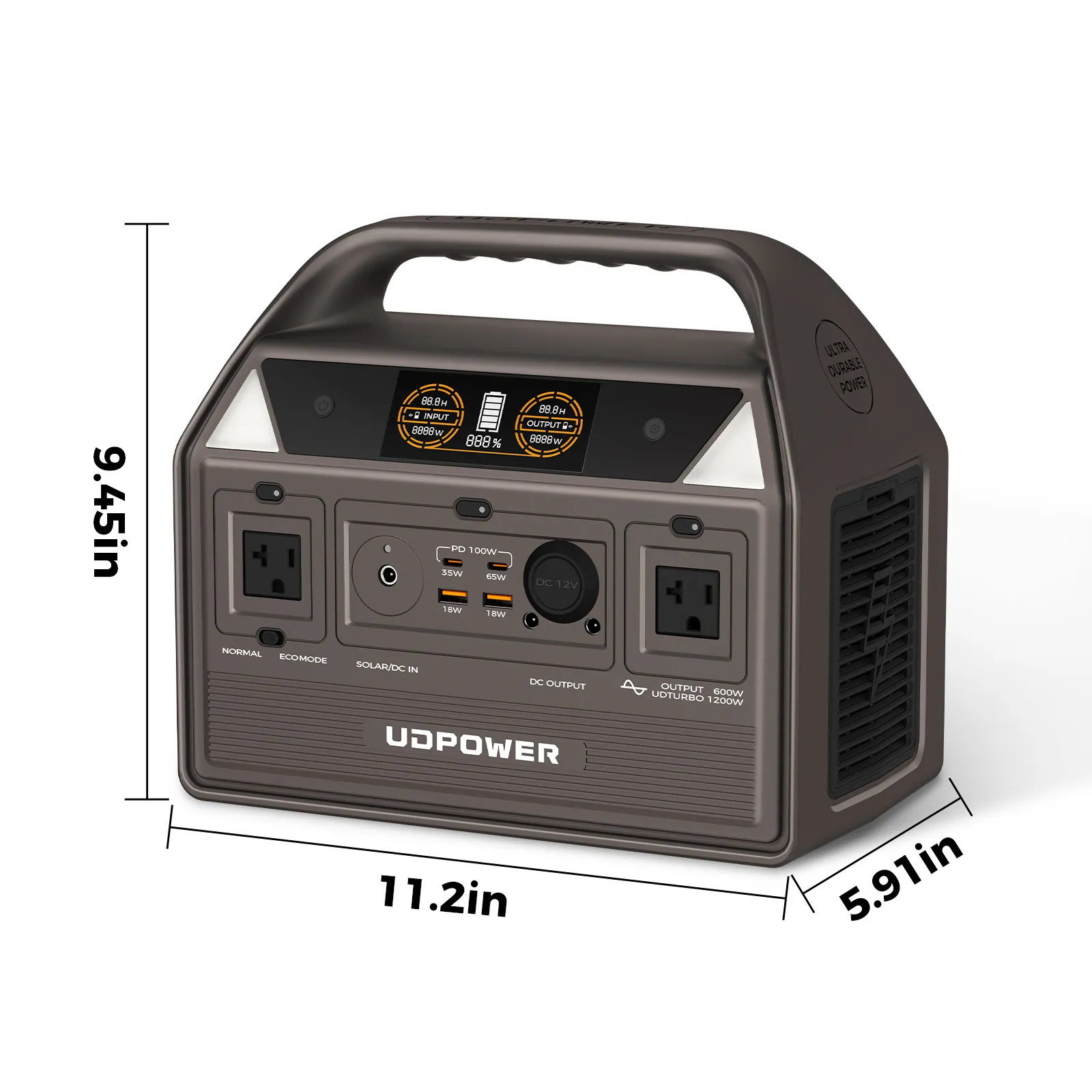 UDPOWER C600 Portable Power Station - Image 8