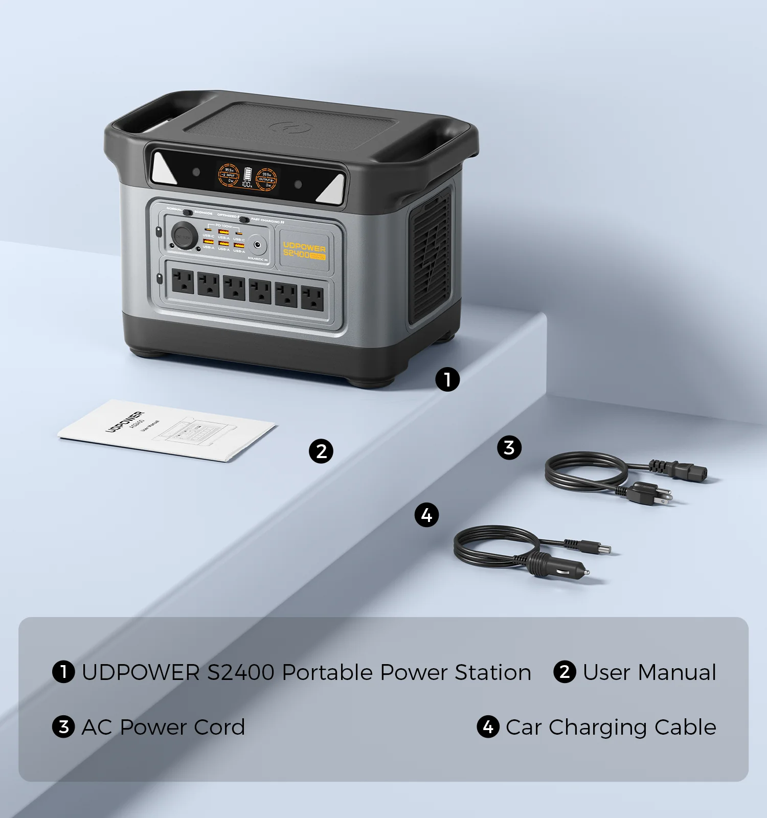 UDPOWER S2400 Portable Power Station - Image 12